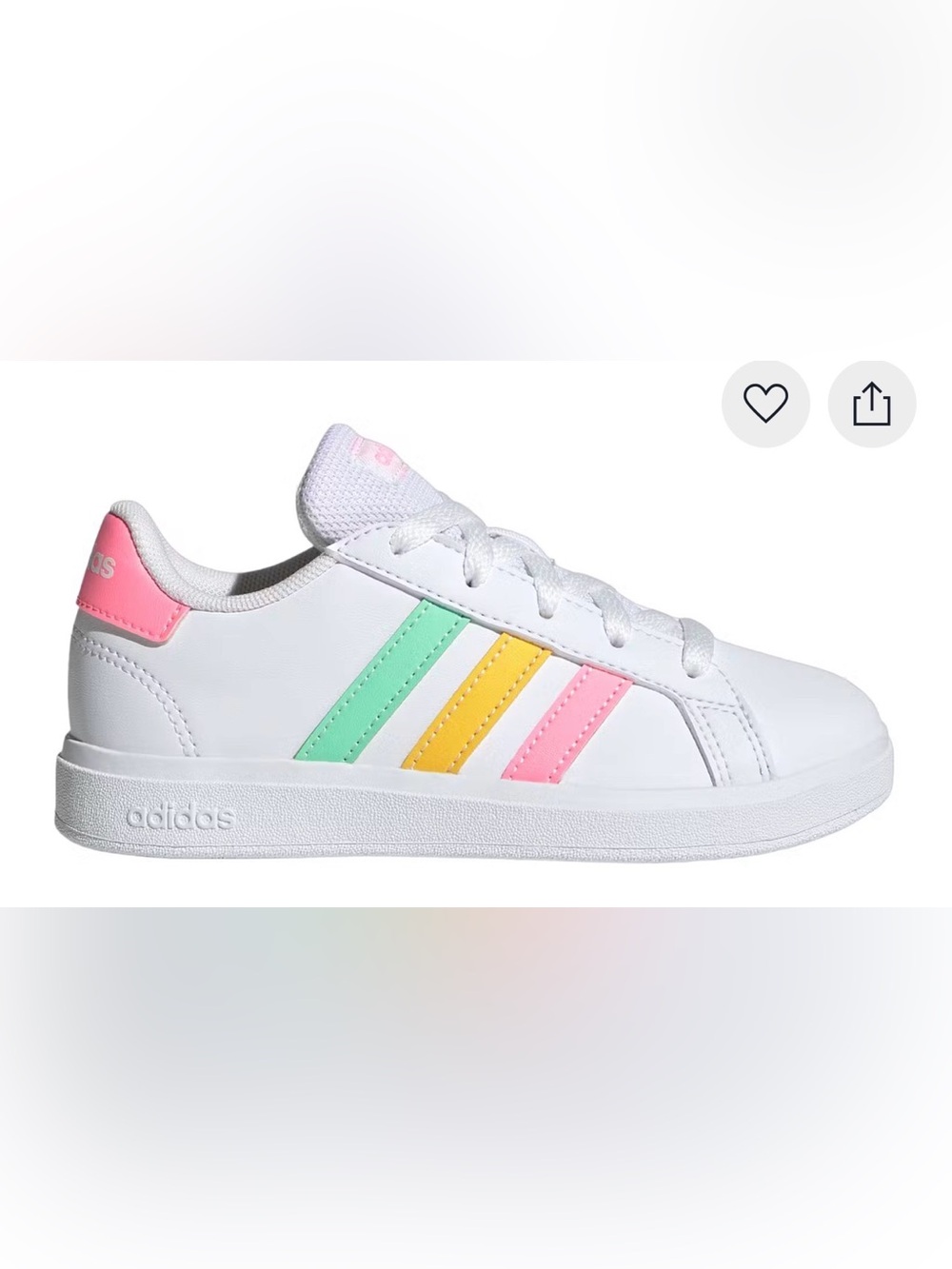 adidas Grand Court 2.0
Cloud White Pulse Mint Beam Pink